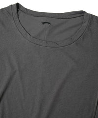 Hard Twist Cotton Oversize Crew Neck T-shirt - GRAY