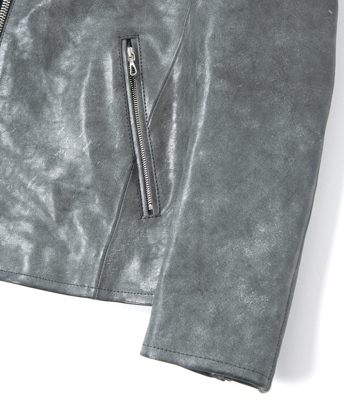 Waxed Pit Vegetable Full Tanned Shrank Horse hide Single Riders - WHITE