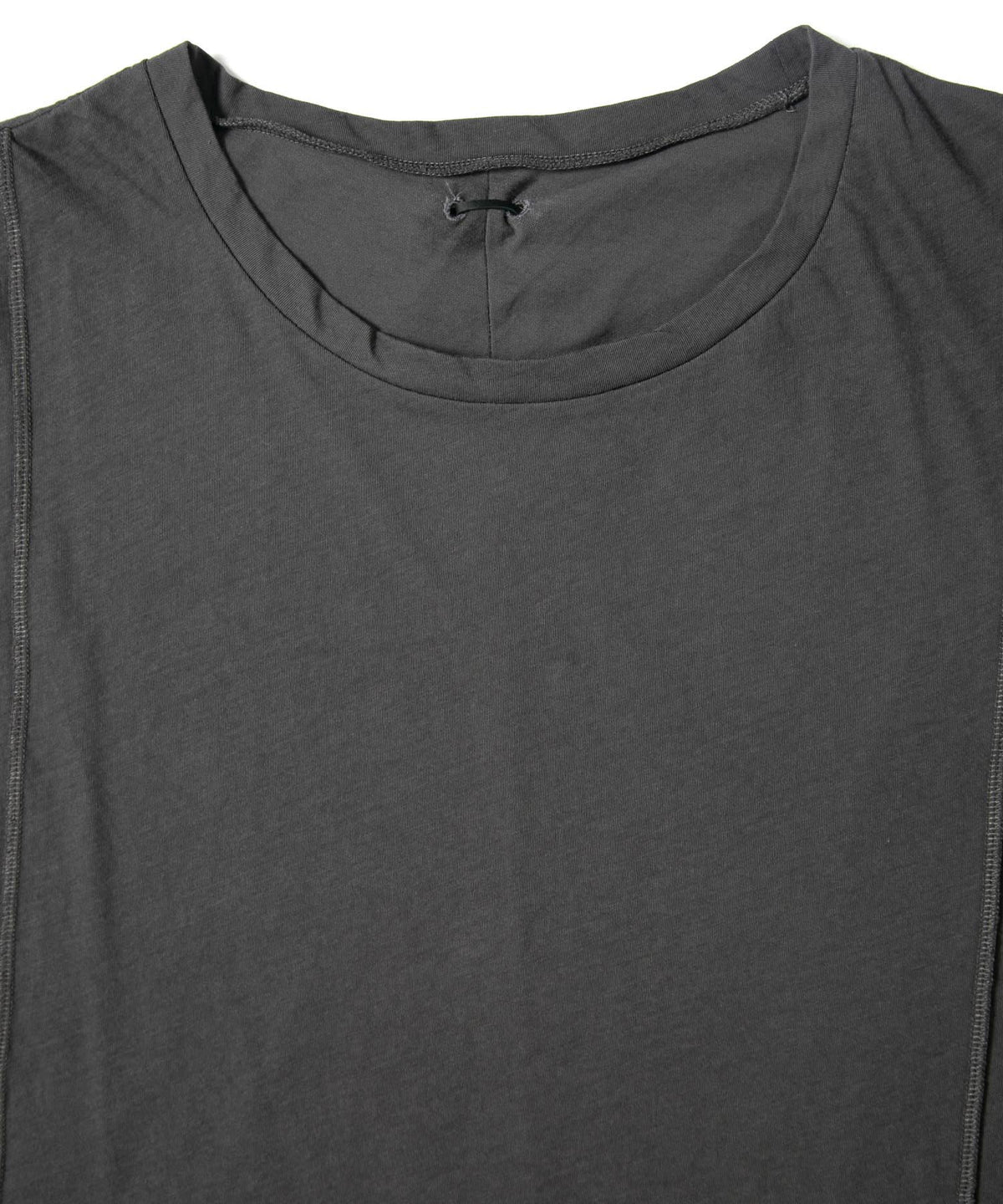 Hard Twist Cotton Over Size Sleeveless Cut&Sewn - GRAY