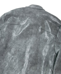 Waxed Pit Vegetable Full Tanned Shrank Horse hide Single Riders - WHITE