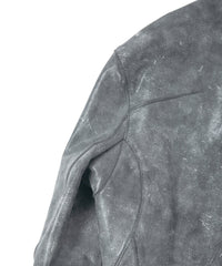 Waxed Pit Vegetable Full Tanned Shrank Horse hide Single Riders - WHITE