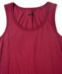 Natural Soft Cotton Tank Top - WINE