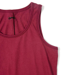 Natural Soft Cotton Tank Top - WINE