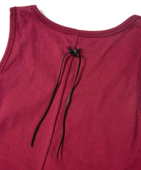 Natural Soft Cotton Tank Top - WINE