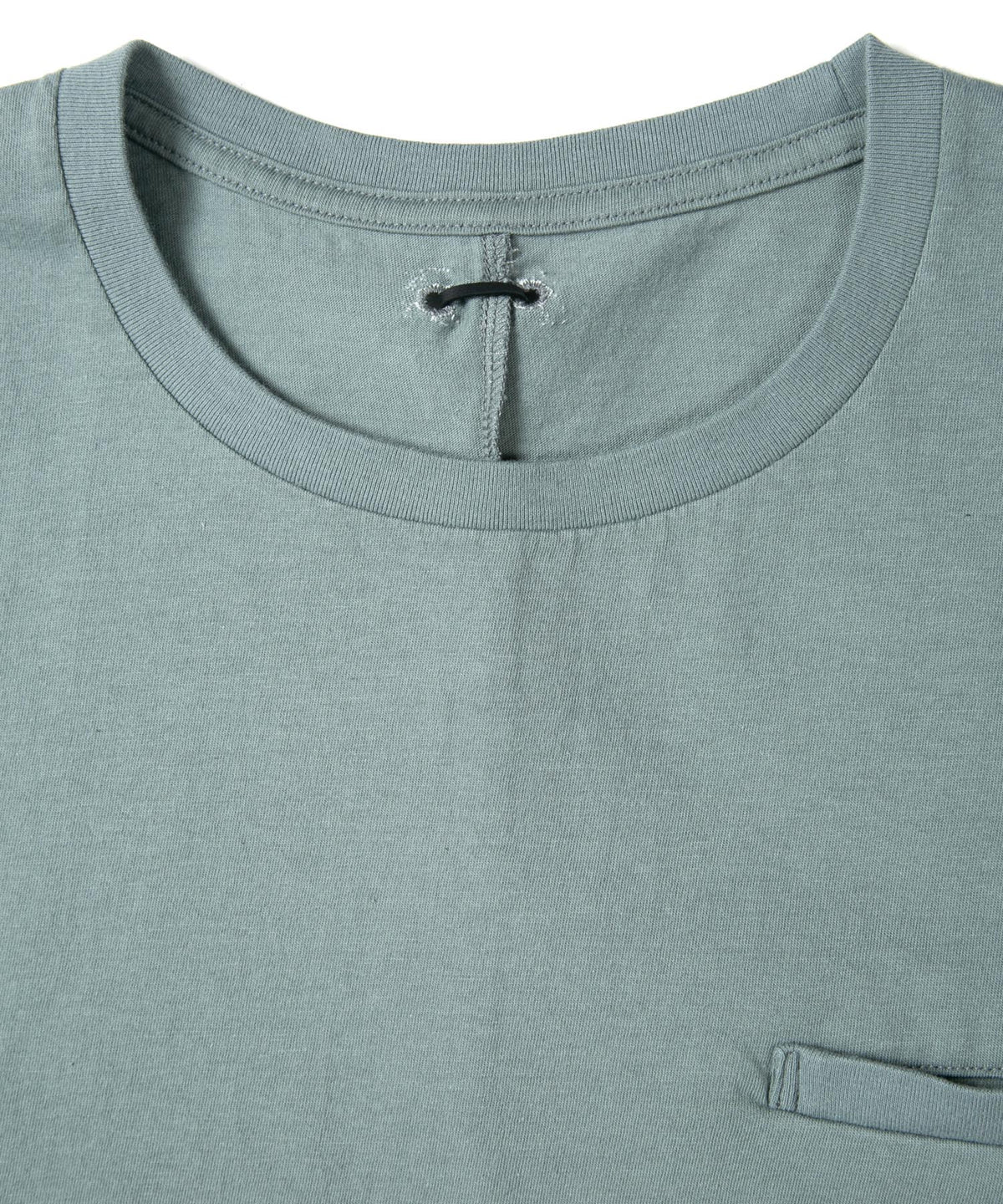 30/-ナチュラルソフト天竺 クルーネック Tシャツ - BLUE GRAY