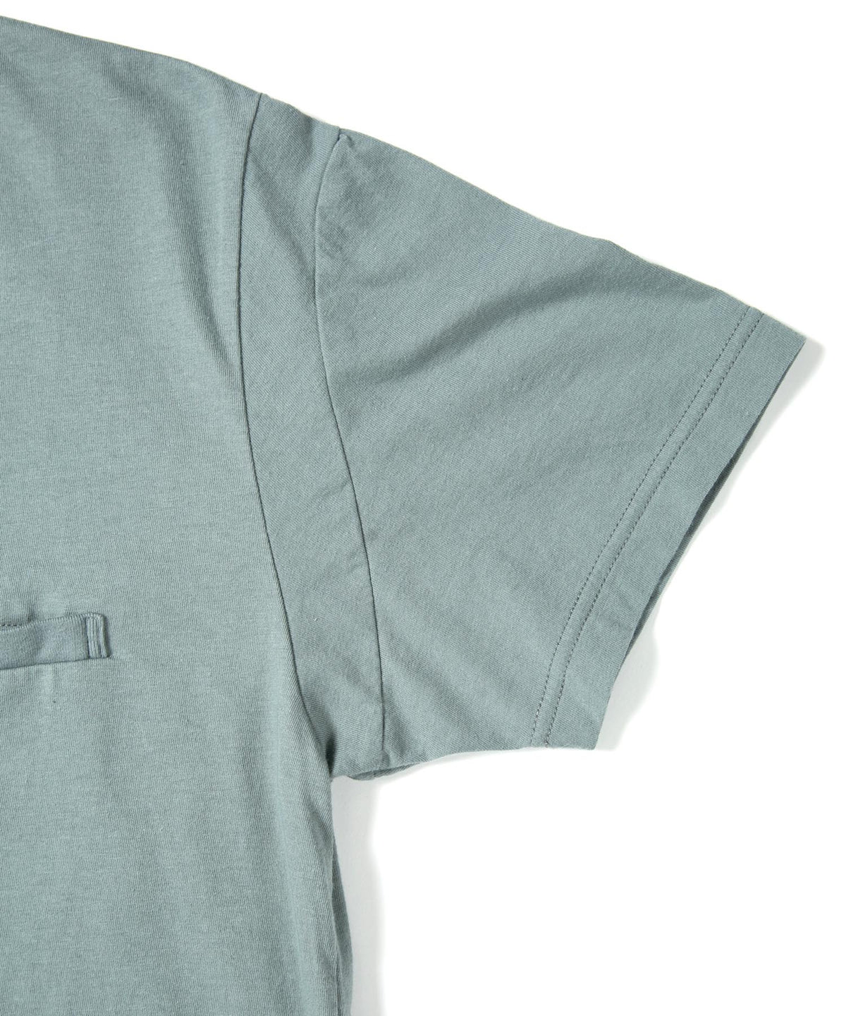 30/-ナチュラルソフト天竺 クルーネック Tシャツ - BLUE GRAY