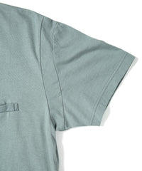 30/-ナチュラルソフト天竺 クルーネック Tシャツ - BLUE GRAY