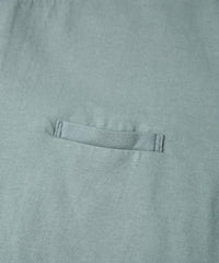 30/-ナチュラルソフト天竺 クルーネック Tシャツ - BLUE GRAY
