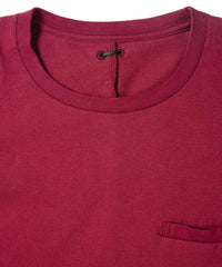 Natural Soft Cotton Crew Neck T-shirt - WINE