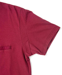Natural Soft Cotton Crew Neck T-shirt - WINE