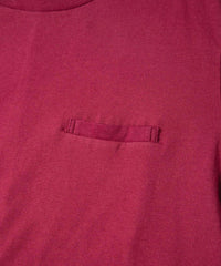 Natural Soft Cotton Crew Neck T-shirt - WINE