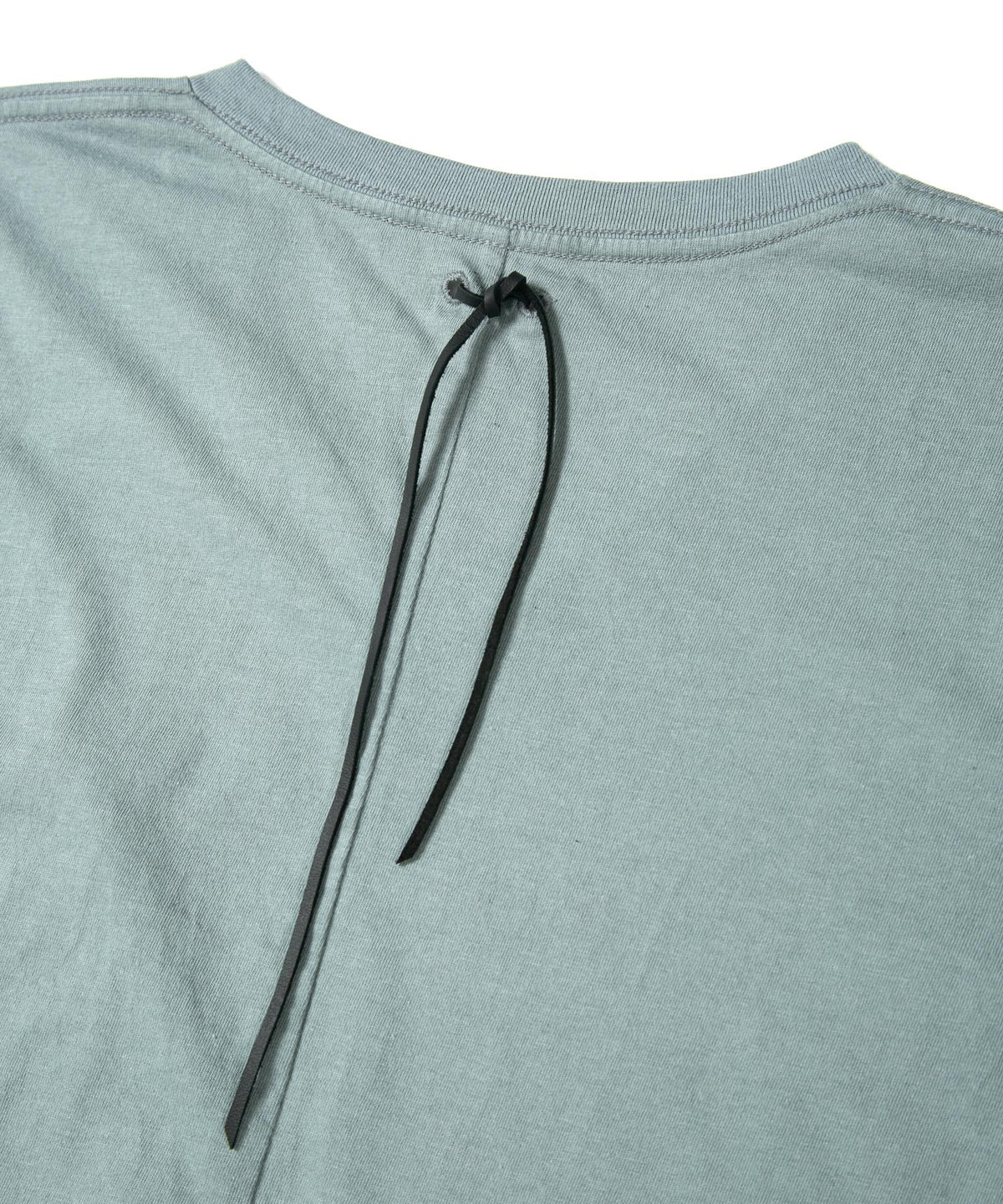 Natural Soft Cotton V neck T-shirt - BLUE GRAY