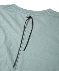 Natural Soft Cotton V neck T-shirt - BLUE GRAY