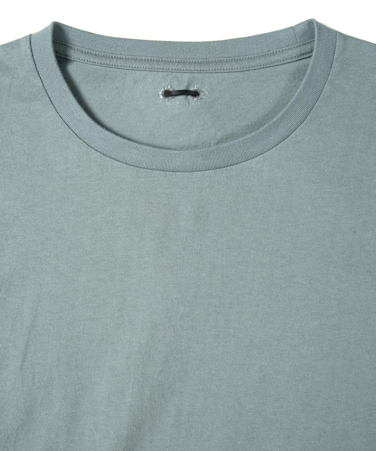 Natural Soft Cotton Oversize Crew Neck T-shirt - BLUE GRAY