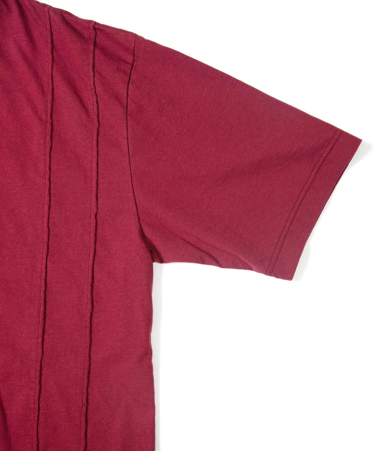Natural Soft Cotton Oversize Crew Neck T-shirt - WINE
