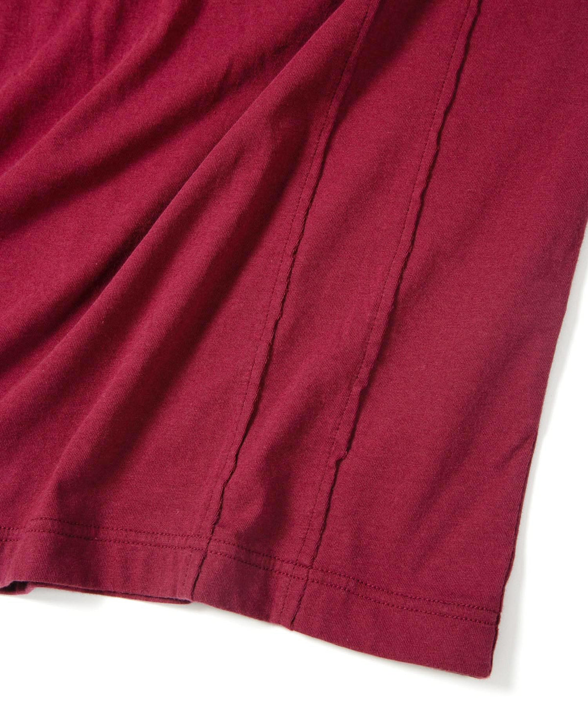 Natural Soft Cotton Oversize Crew Neck T-shirt - WINE