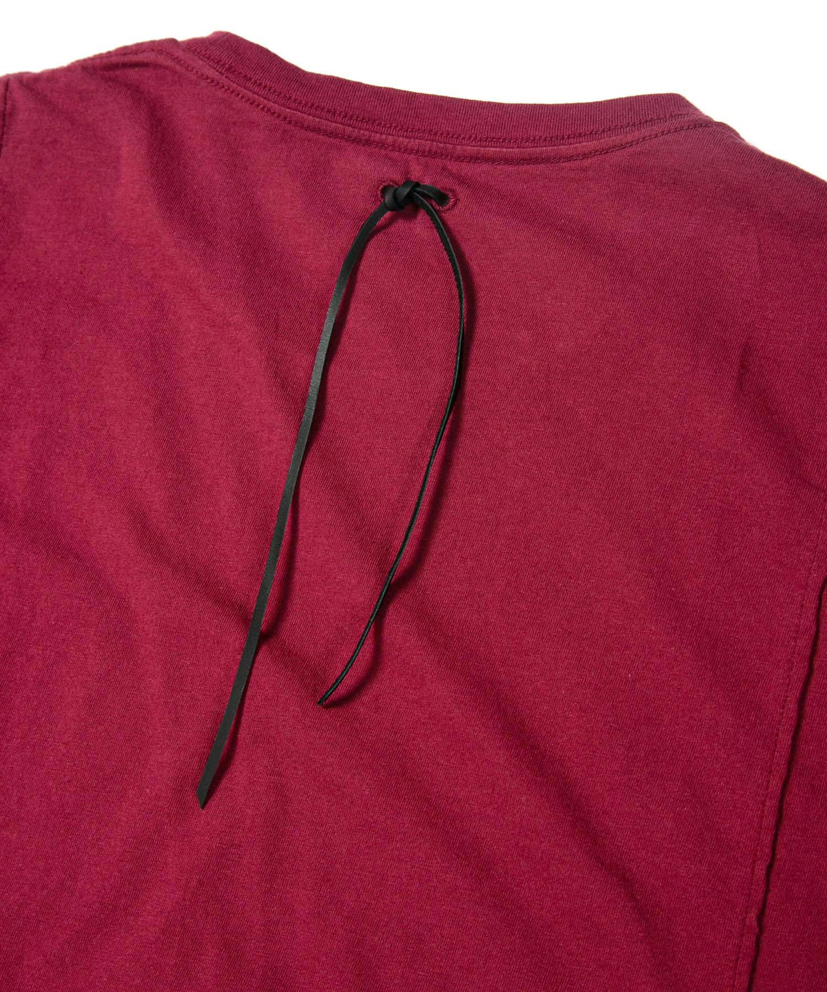 Natural Soft Cotton Oversize Crew Neck T-shirt - WINE