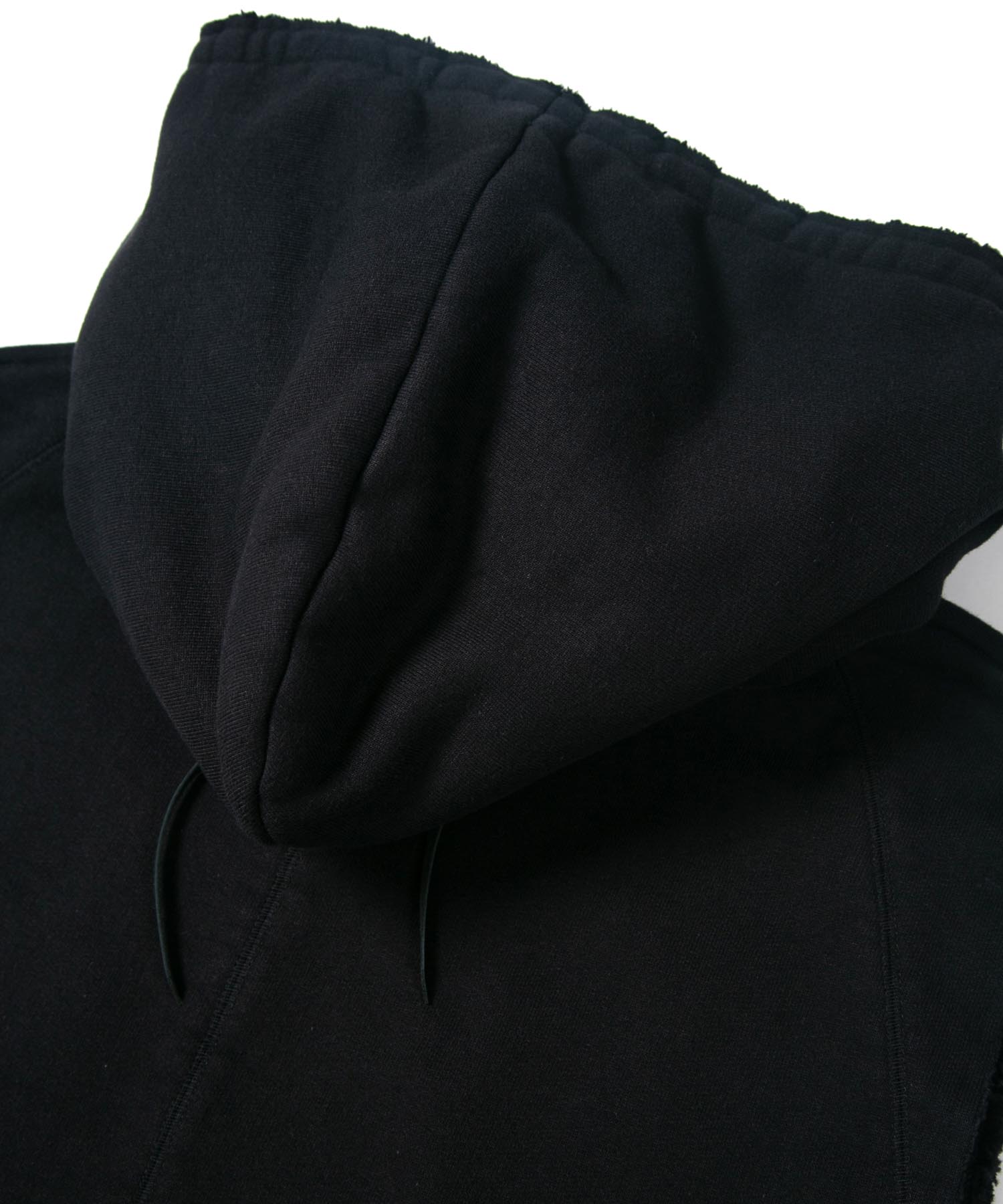 Load image into Gallery viewer, Tight Tension Heavy Weight Cotton Pile Fleece Sleeveless Hoodie - BLACK
