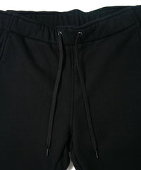 Tight Tension Heavy Weight Cotton Pile Fleece Shorts - BLACK