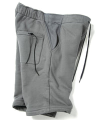 Tight Tension Heavy Weight Cotton Pile Fleece Shorts - GRAY