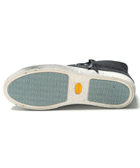 レザージップタン スニーカー BLACK REVOLT 2 / BLACK