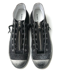 レザージップタン スニーカー BLACK REVOLT 2 / BLACK