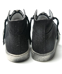 レザージップタン スニーカー BLACK REVOLT 2 / BLACK
