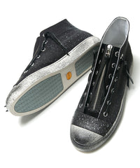 レザージップタン スニーカー BLACK REVOLT 2 / BLACK