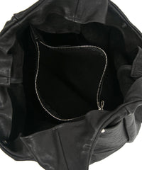 Load image into Gallery viewer, Pit Vegetable Full Tanned Shrank Horse hide Shoulder Bag - BLACK