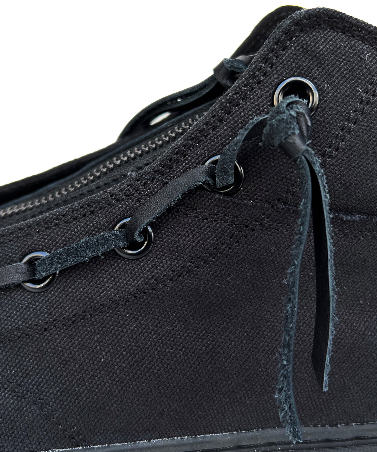 Leather Zip Tan Sneakers BLACK REVOLT 2 - ALL BLACK