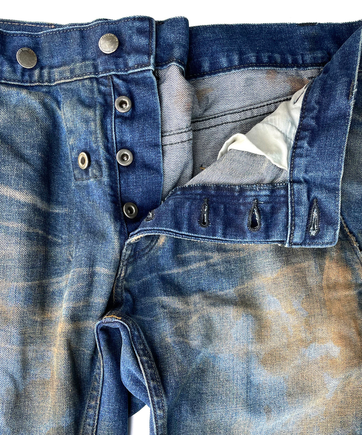 2店舗限定 12.5oz オーガニックコットン ストレッチデニム BOXY IGGY ボックスワイドストレート Burnyard（バーンヤード）加工 - INDIGO