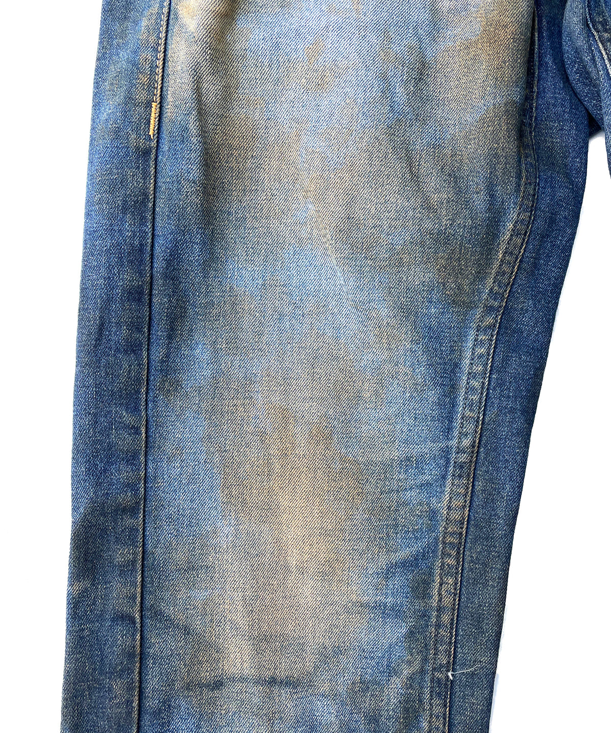 2店舗限定 12.5oz オーガニックコットン ストレッチデニム BOXY IGGY ボックスワイドストレート Burnyard（バーンヤード）加工 - INDIGO