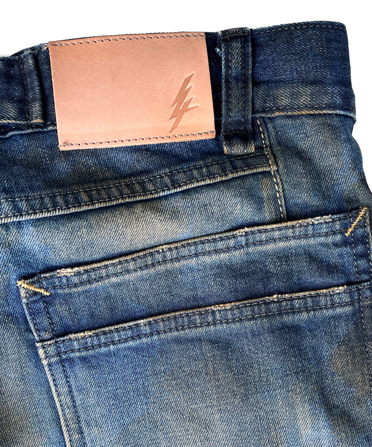 2店舗限定 12.5oz オーガニックコットン ストレッチデニム BOXY IGGY ボックスワイドストレート Burnyard（バーンヤード）加工 - INDIGO