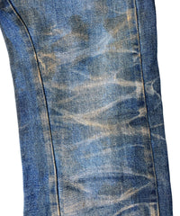 2店舗限定 12.5oz オーガニックコットン ストレッチデニム BOXY IGGY ボックスワイドストレート Burnyard（バーンヤード）加工 - INDIGO