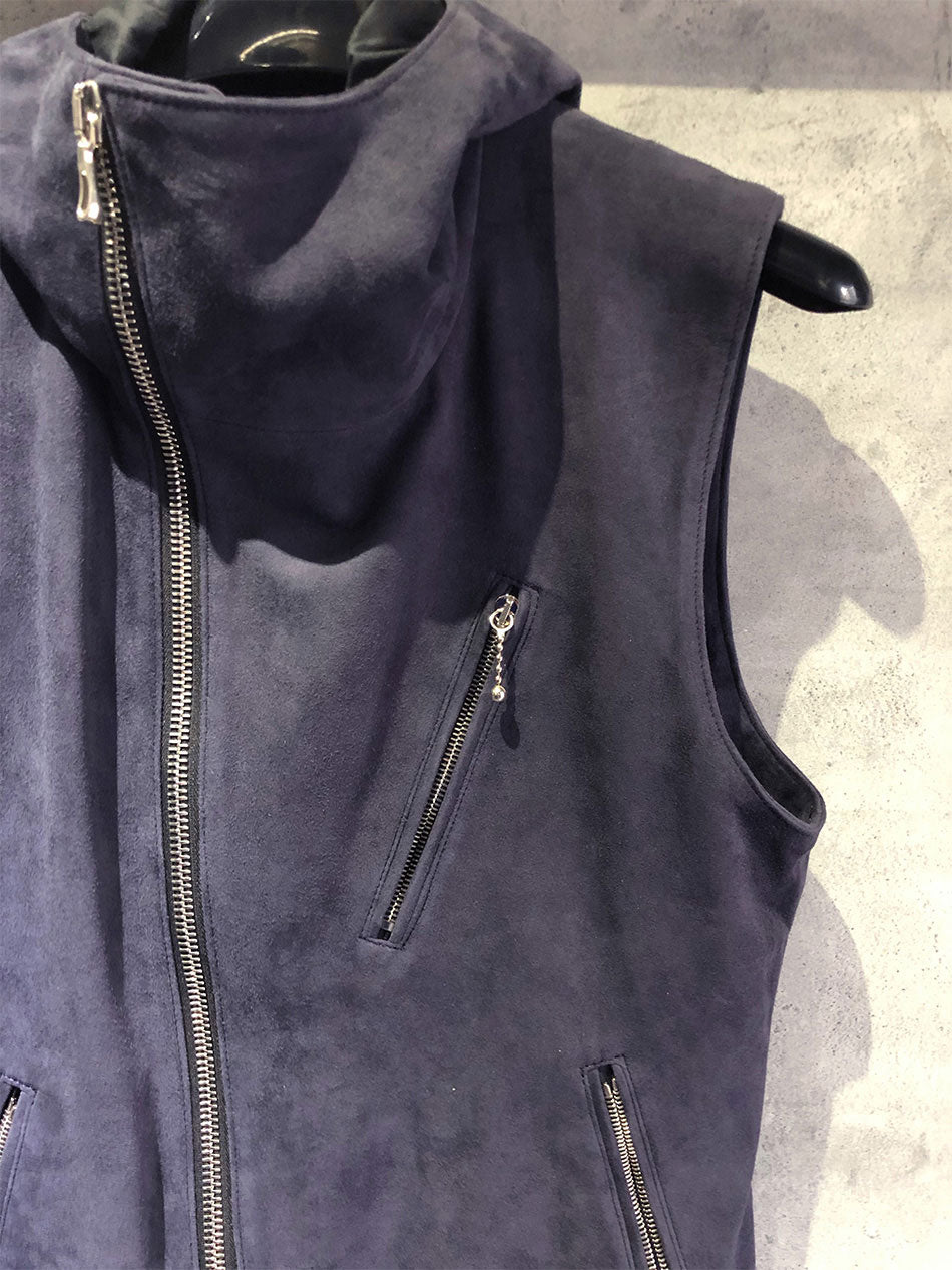 Load image into Gallery viewer, Highland Lamb Silky Suede Hoody Vest