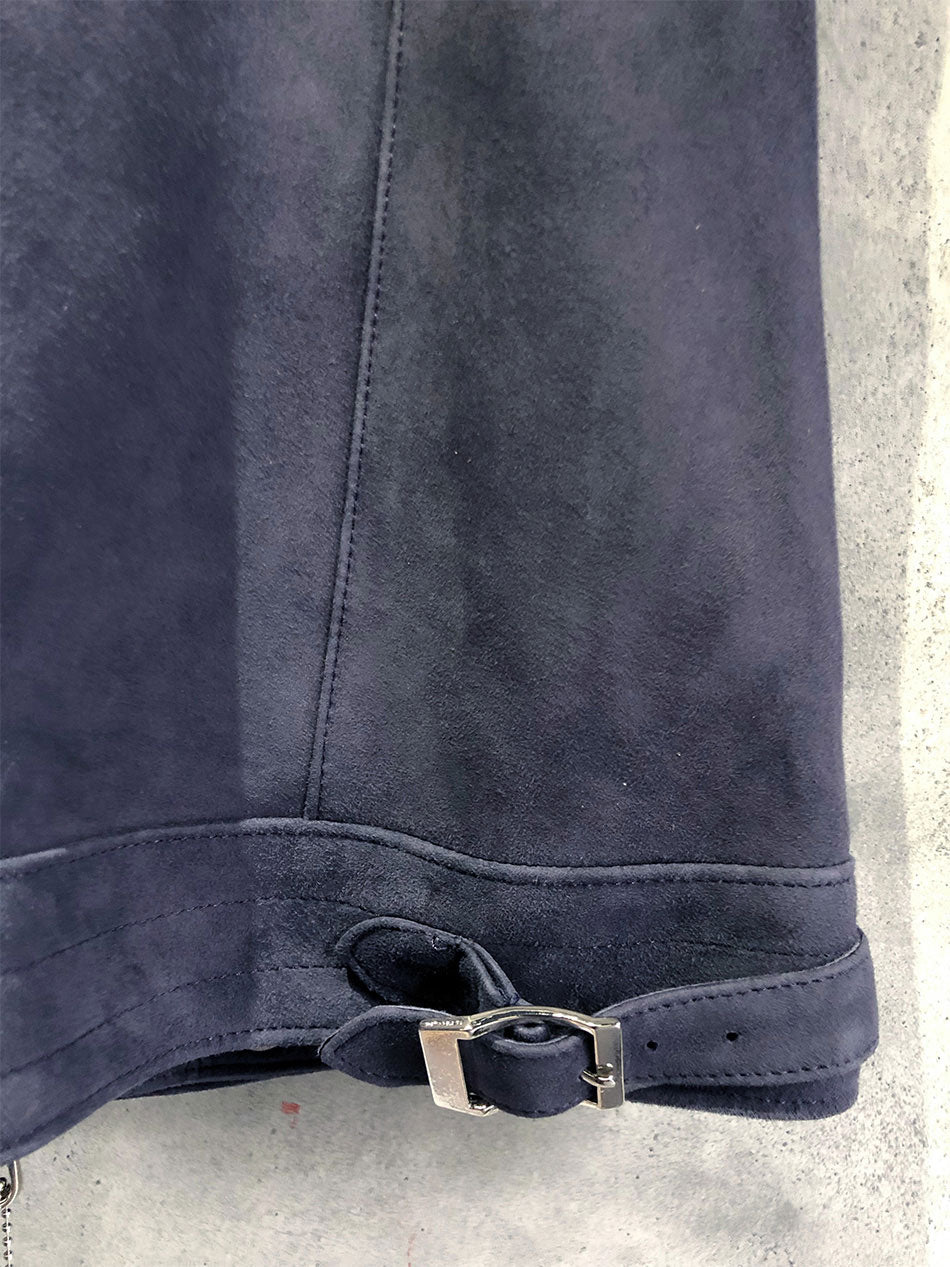 ハイランドラム シルキースエード フーディーベスト