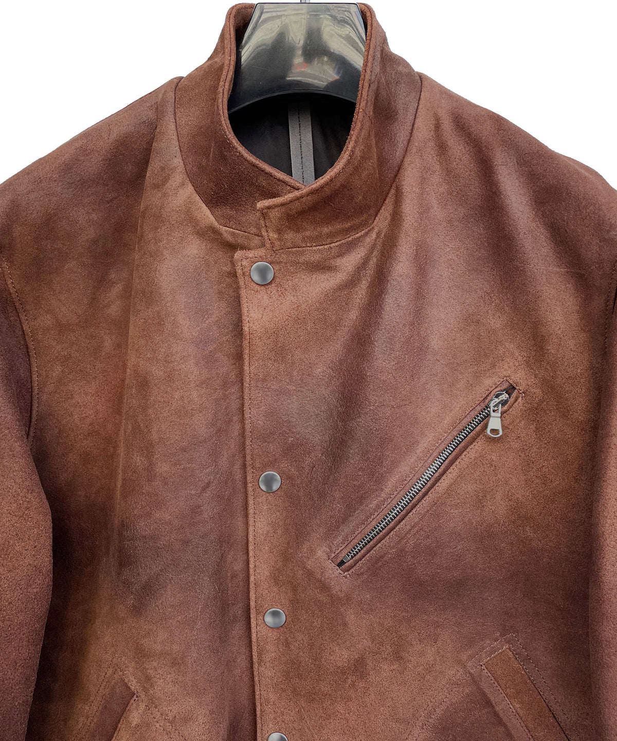 ジャパンカウ グレージングスエード TRAMPER トランパーコート - BROWN