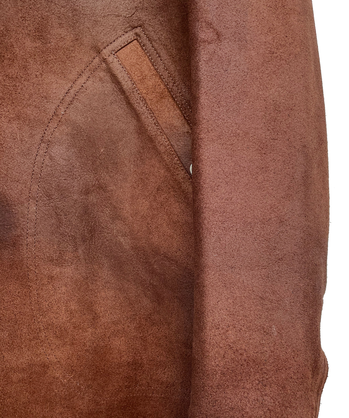 ジャパンカウ グレージングスエード TRAMPER トランパーコート - BROWN