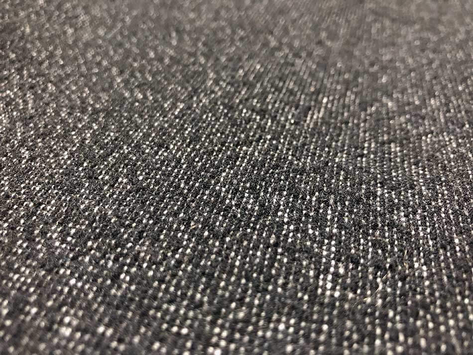 ウールコットン ネップ起毛ストレッチツイード 墨染め ダブルライダースジャケット