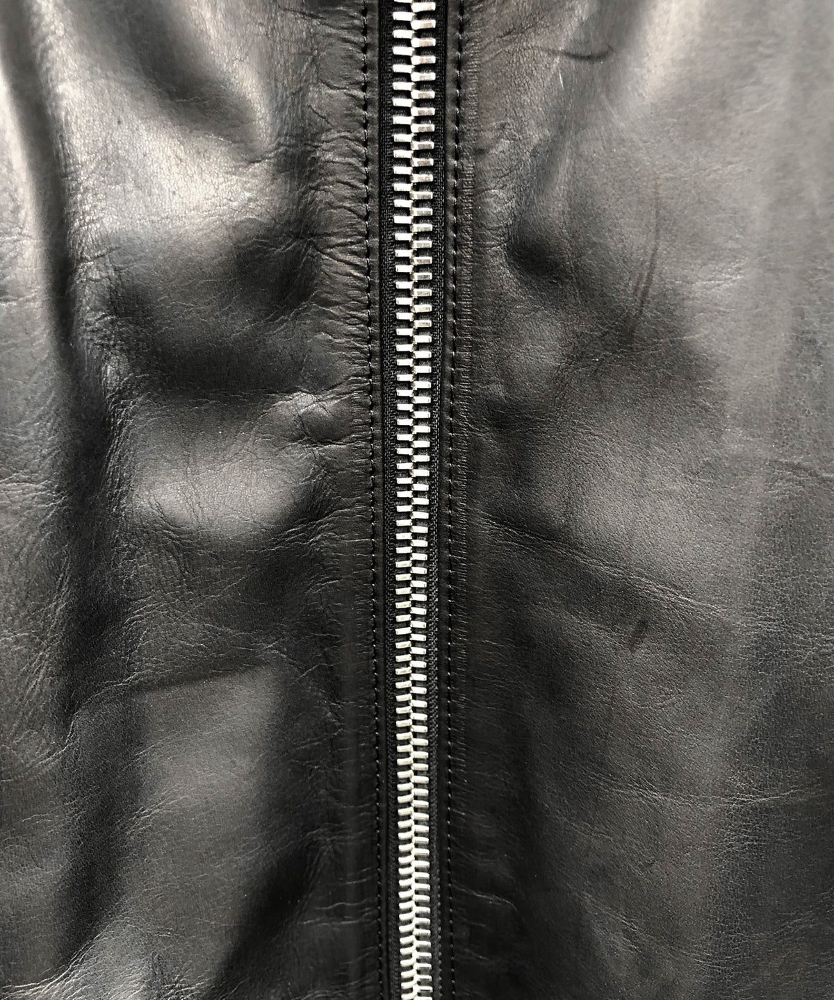 Domestic Oil Kip Hybrid Tanned Single Riders Jacket / Black