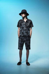 Raffia Knit Hat / Black