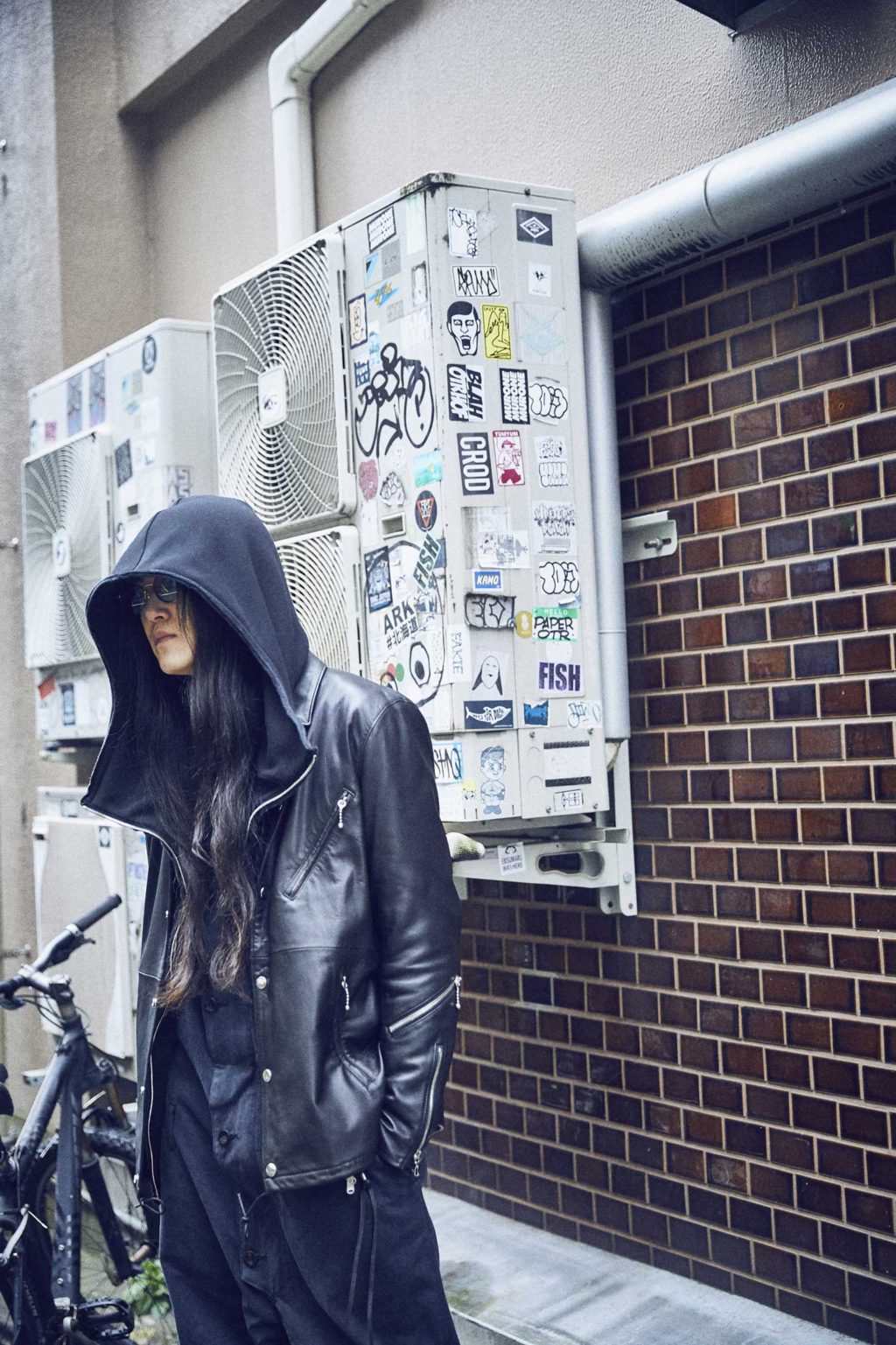 Italian Oil Lambskin Coach Jacket / BLACK