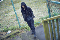 Italian Oil Lambskin Coach Jacket / BLACK