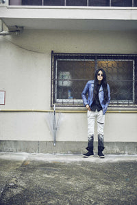 STRUM x DeeTA Double Core Stretch Denim Pants / White