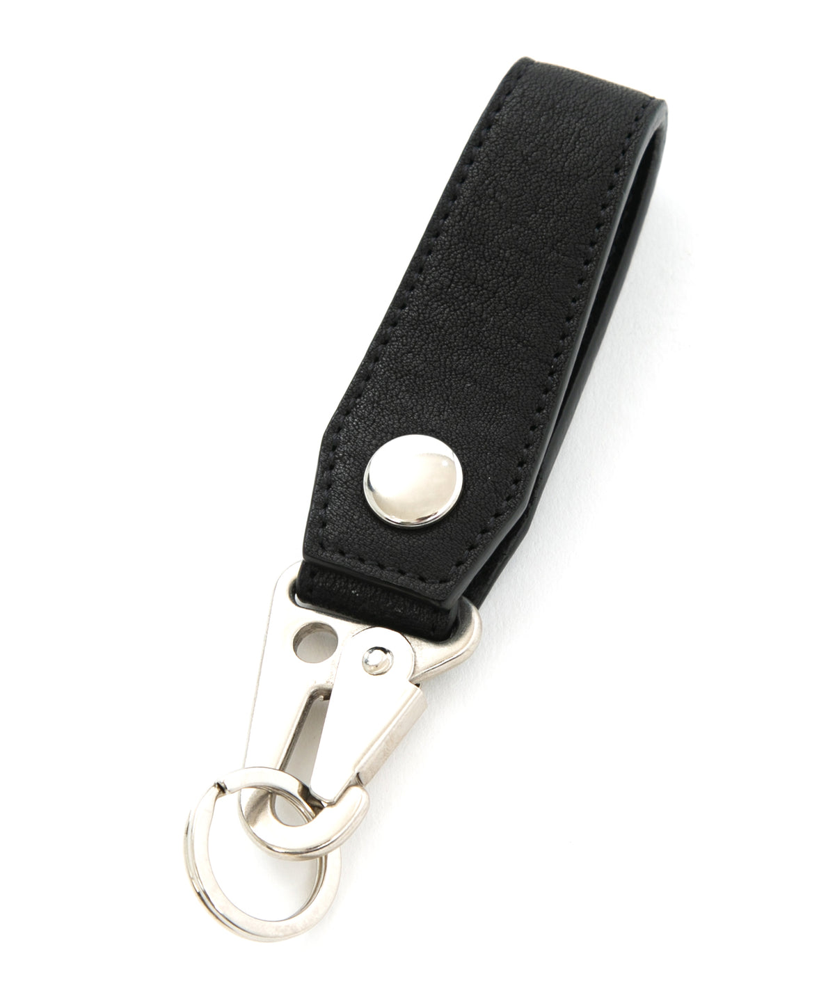 [Session] Pit Vegetable Full tanned Shrank Horse hide Loop Keychain / Black