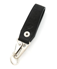 [Session] Pit Vegetable Full tanned Shrank Horse hide Loop Keychain / Black