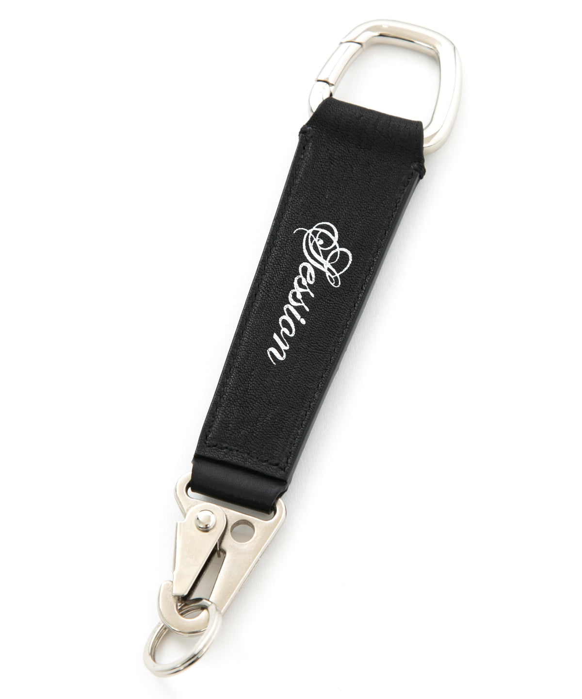 [Session] Pit Vegetable Full tanned Shrank Horse hide studs key chain / black