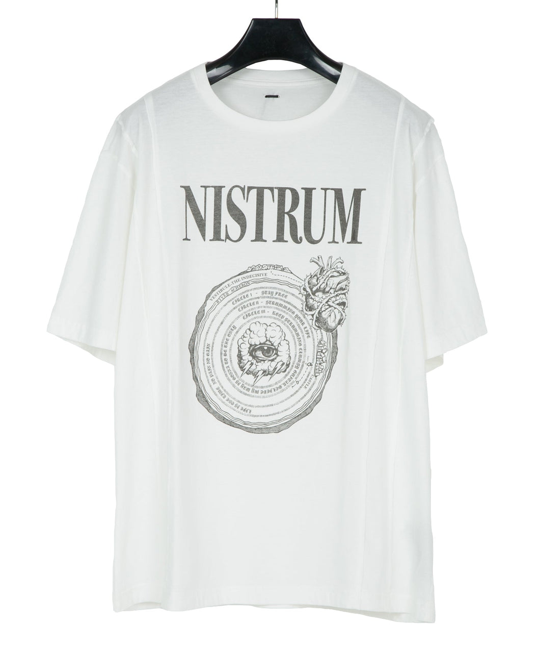 30/- ナチュラルソフト天竺 NISTRUM ワイド Tシャツ - WHITE