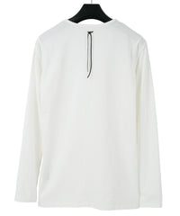 Natural Soft Cotton Plain Stitches Crew Neck T-shirt - WHITE