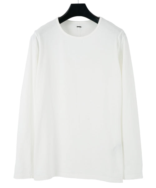 【美品】ドゥロワー 長袖カットソー・天竺クルーネックロングスリーブ・刺繍ロゴ・L 美品】ドゥロワー 長袖カットソー・天竺クルーネックロング